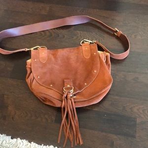 Brown suede see by Chloe crossbody bag